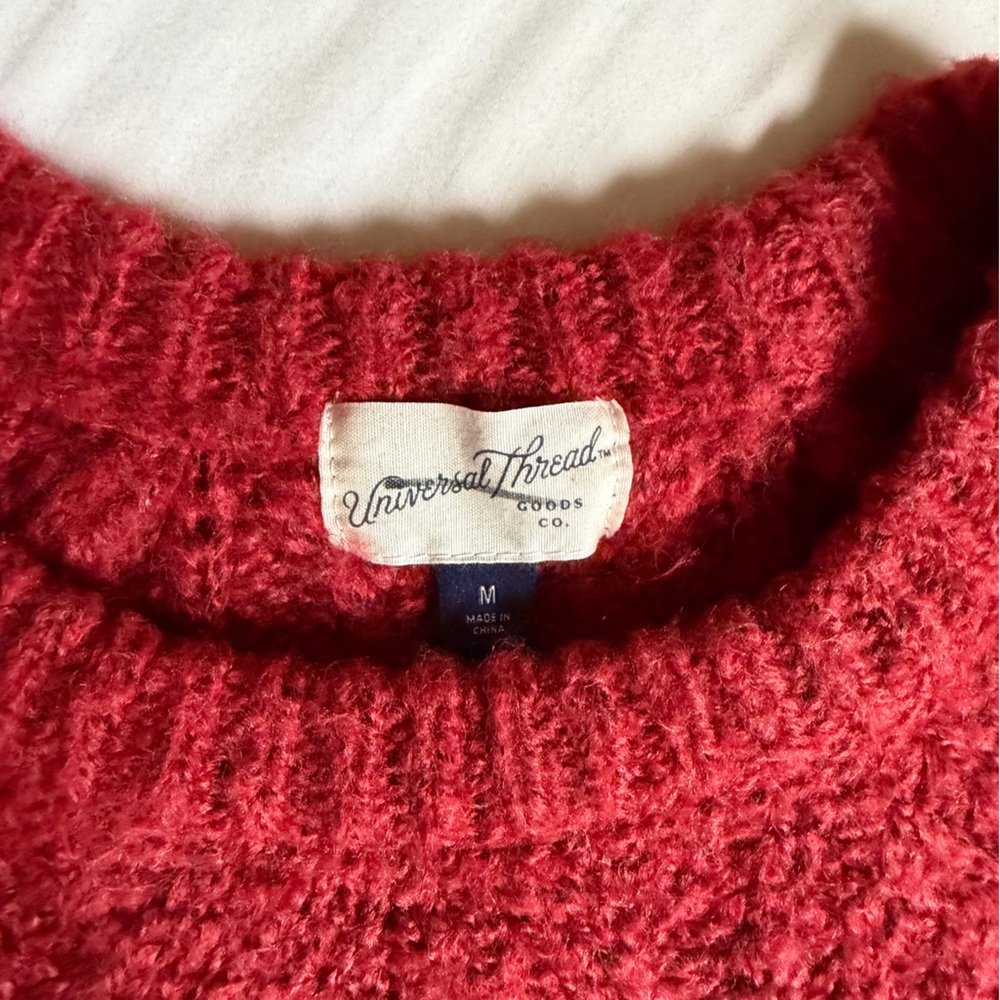 Universal Thread Red Cable Knit Sweater - Picture 5 of 5